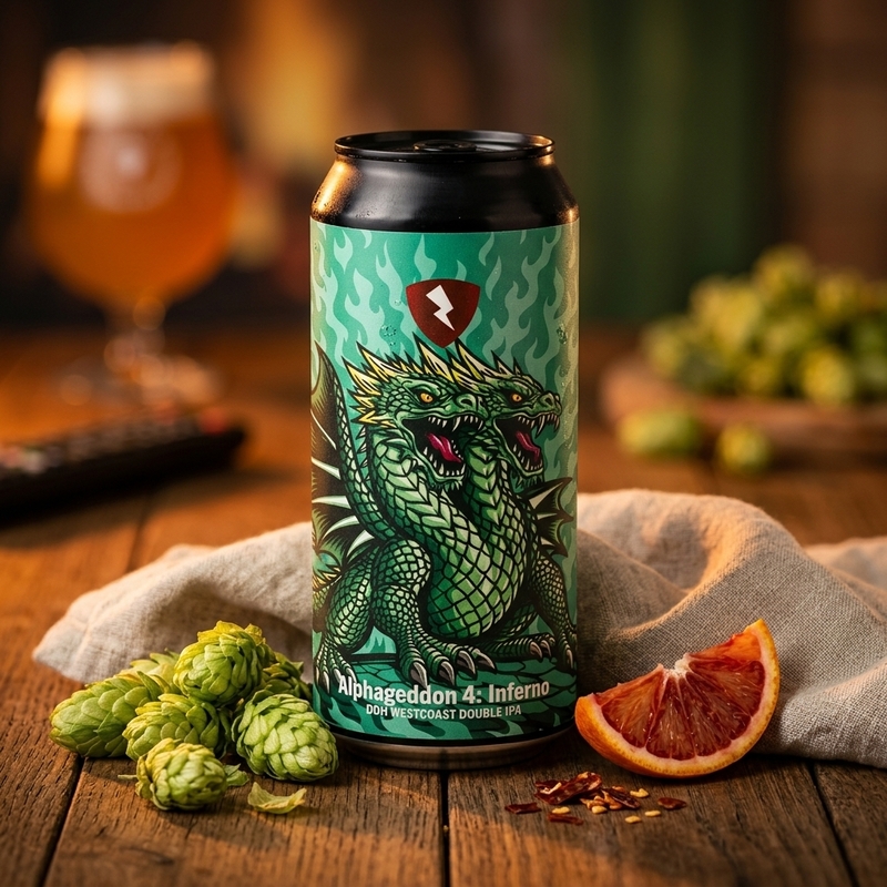 Alphageddon 4 : Inferno - Rock City Brewing IPA - Imperial / Double 440ml - 2