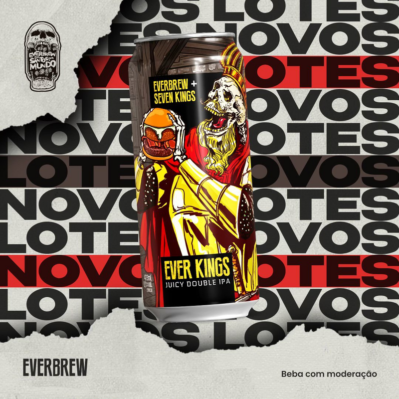Everkings - Cervejaria EverBrew IPA - Imperial / Double New England / Hazy 473ml - 1