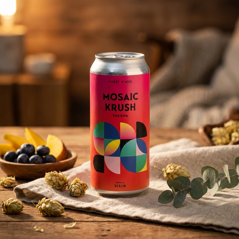 Mosaic Krush - FUERST WIACEK Berlin IPA - Imperial / Double New England / Hazy 440ml - 2