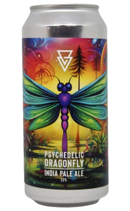 Psychedelic Dragonfly - Azvex Brewing Company IPA - New England / Hazy 440ml - 1