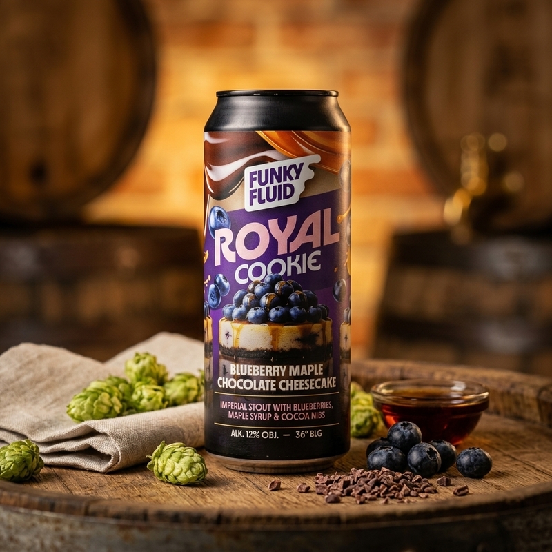 Royal Cookie: Blueberry Maple Chocolate Cheesecake