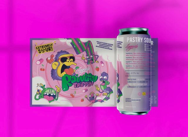 Rainbow Trippin' - Engorile Sour - Smoothie / Pastry 440ml - 1
