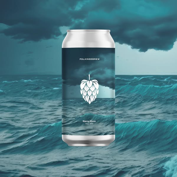 Making Waves - Folkingebrew IPA - Triple New England / Hazy 440ml - 1