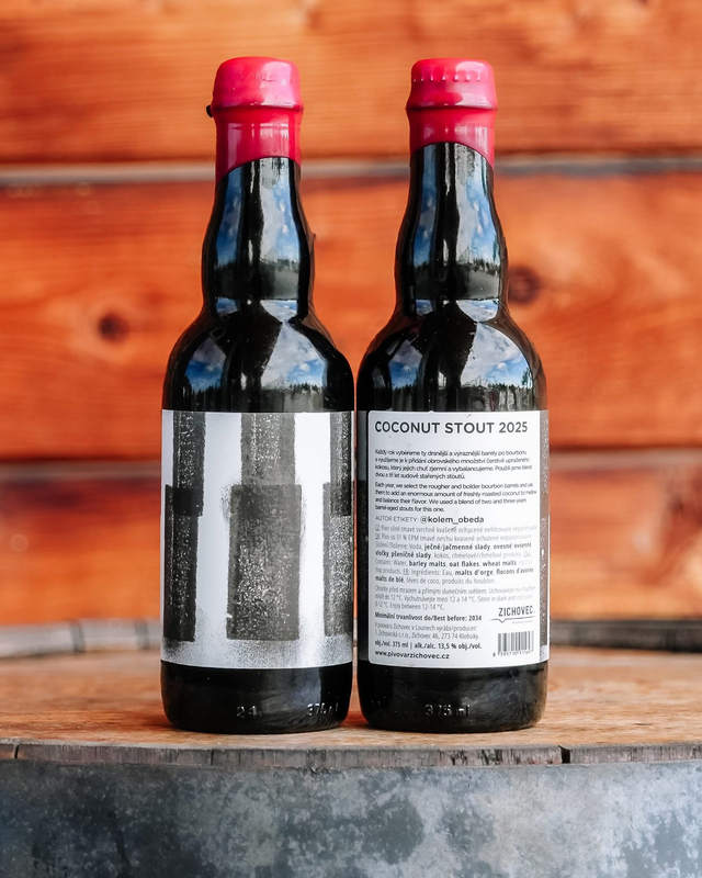 Coconut Stout 2025 - Rodinný pivovar Zichovec Stout - Imperial / Double Pastry 375ml - 1