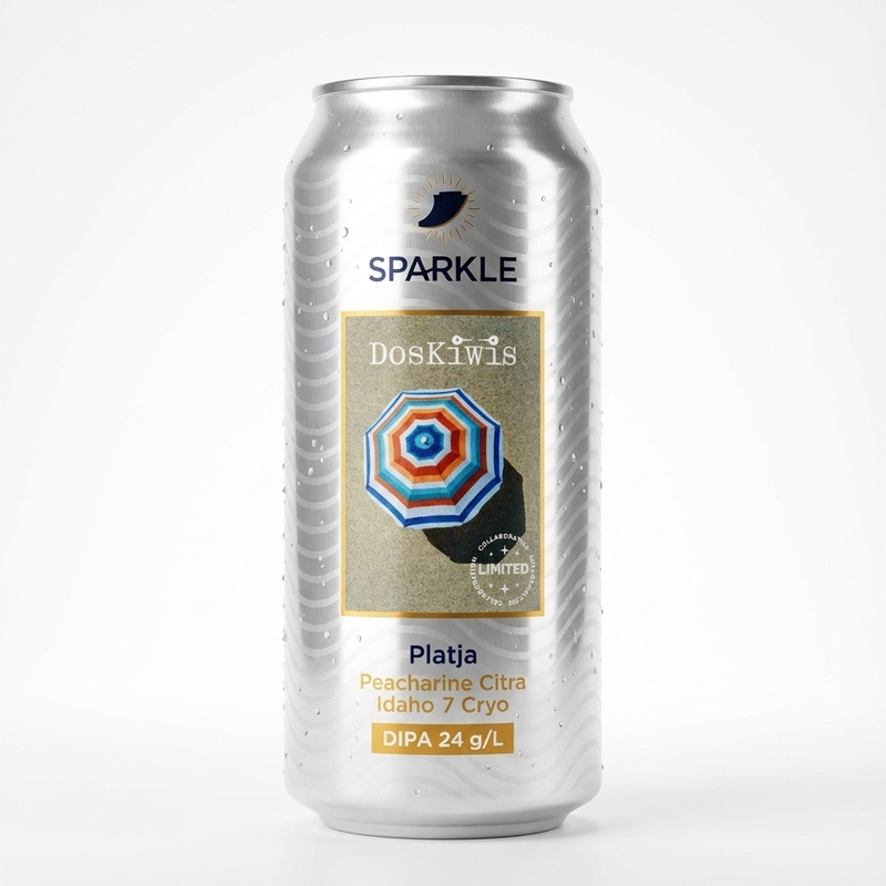 Platja (Doskiwis collab) - Sparkle ✨ IPA - Imperial / Double New England / Hazy 440ml - 1