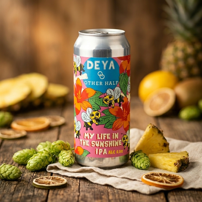 My Life In Sunshine (Other Half collab) - DEYA Brewing Company IPA - New England / Hazy 500ml - 1