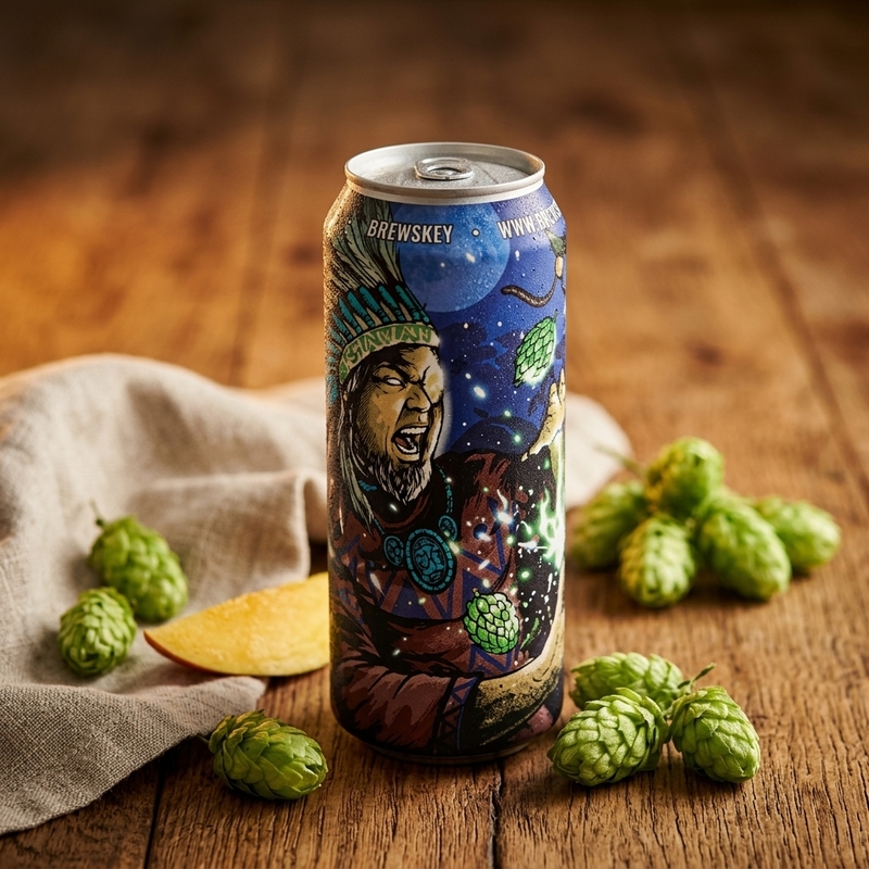 SHAMAN - BreWskey IPA - New England / Hazy 473ml - 1