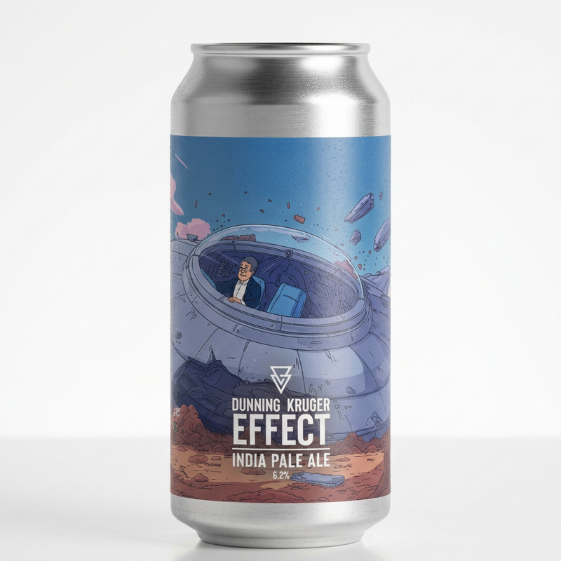 Dunning Kruger Effect - Azvex Brewing Company IPA - American 440ml - 1