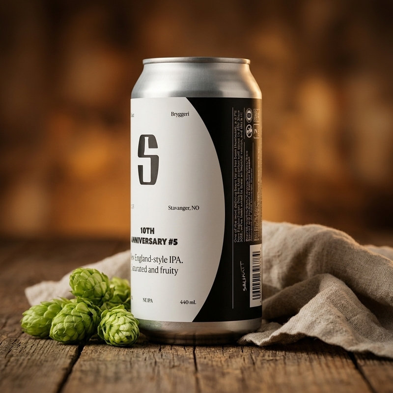 10th Anniversary #5 - Salikatt IPA - Imperial / Double New England / Hazy 440ml - 2
