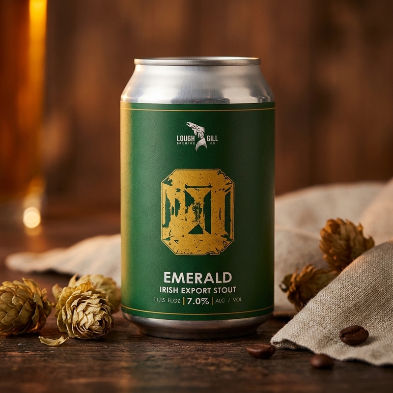 Emerald 2026 - Lough Gill Brewery Stout - Foreign / Export 330ml - 2