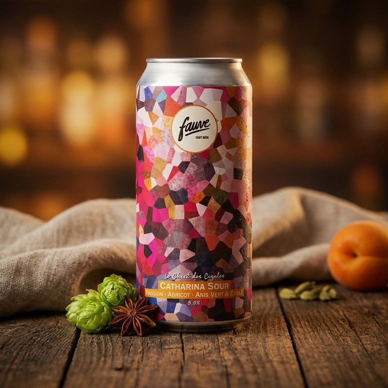 Le Chant des Cigales - Fauve Craft Bière Sour - Catharina 440ml - 1