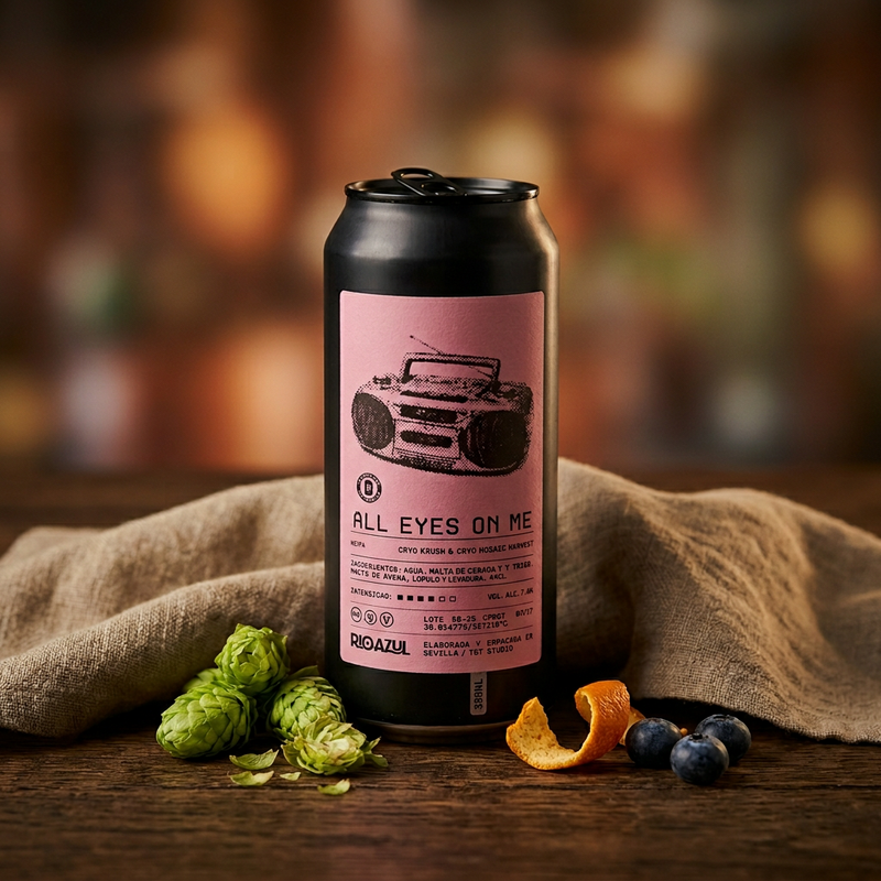 All Eyes On Me - RIOAZUL IPA - Imperial / Double New England / Hazy 440ml - 1