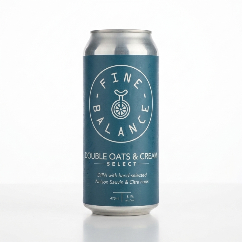 Double Oats & Cream: Select Nelson Sauvin & Citra - Fine Balance Brewing IPA - Imperial / Double New England / Hazy 473ml - 2