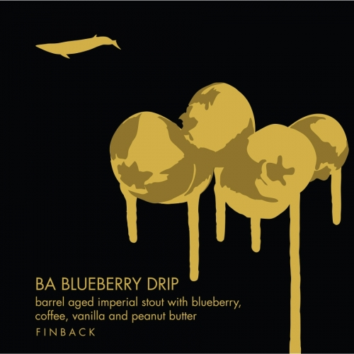 BA Blueberry Drip (2022) - Finback Brewery Stout - Imperial / Double Pastry 500ml - 1