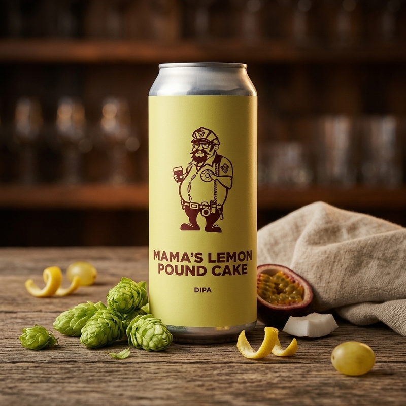 Mama's Lemon Pound Cake - Pomona Island Brew Co. IPA - Imperial / Double New England / Hazy 440ml - 1