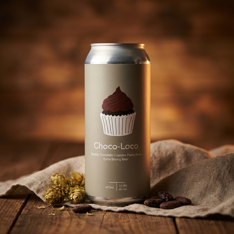 Choco-Loco Double Chocolate Cupcake Pastry Stout - Fine Balance Brewing Stout - Imperial / Double Pastry 473ml - 2