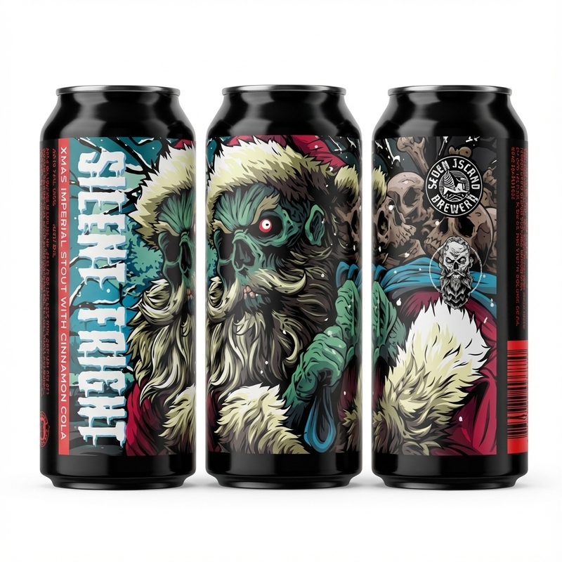 Silent Fright - Seven Island Brewery Stout - Imperial / Double 440ml - 1