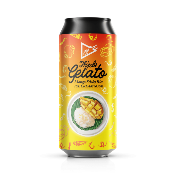 Triple Gelato: Mango Sticky Rice - Funky Fluid Sour - Smoothie / Pastry 500ml - 1