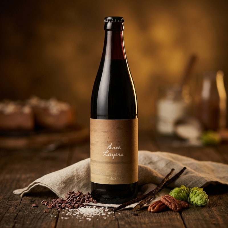 Three Layers (2026) - Millpond Brewing Stout - Imperial / Double 500ml - 1
