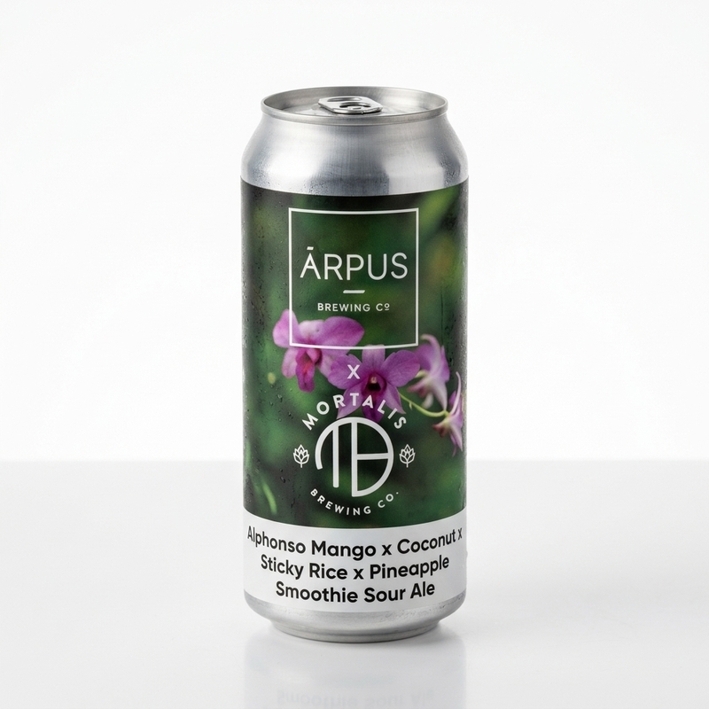 Ārpus x Mortalis Brewing Co. Alphonso Mango x Coconut x Sticky Rice x Pineapple Smoothie Sour Ale - Ārpus Brewing Co. Sour - Smoothie / Pastry 440ml - 1
