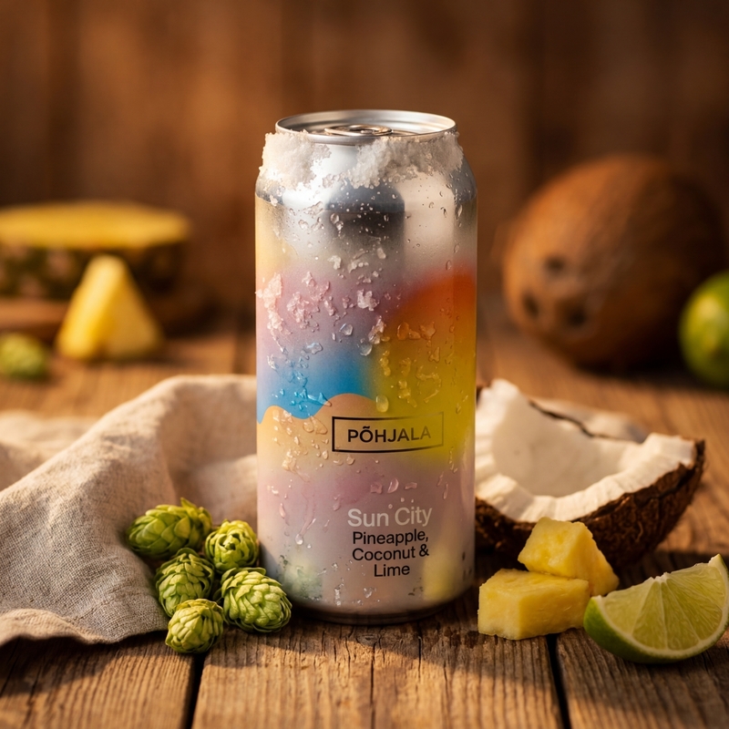 Sun City: Pineapple, Coconut & Lime - Põhjala Sour - Fruited 440ml - 2