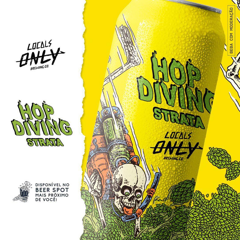 Double Diving - Strata - Locals Only Brewing Co. IPA - Imperial / Double New England / Hazy 473ml - 1