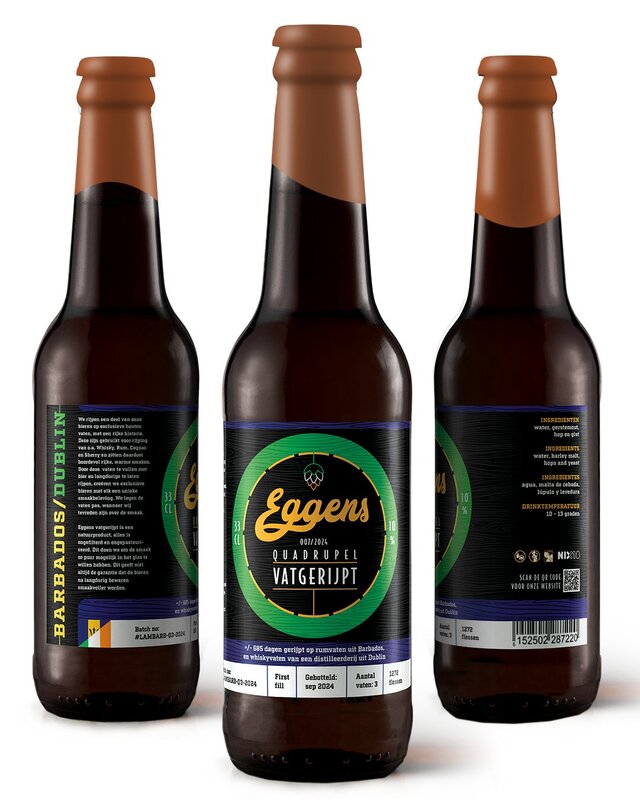 Eggens Quadrupel Vatgerijpt BLEND! - Eggens Belgian Quadrupel 330ml - 1