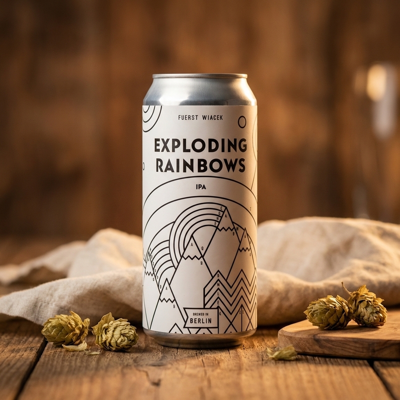 Exploding Rainbows - FUERST WIACEK Berlin IPA - New England / Hazy 440ml - 2