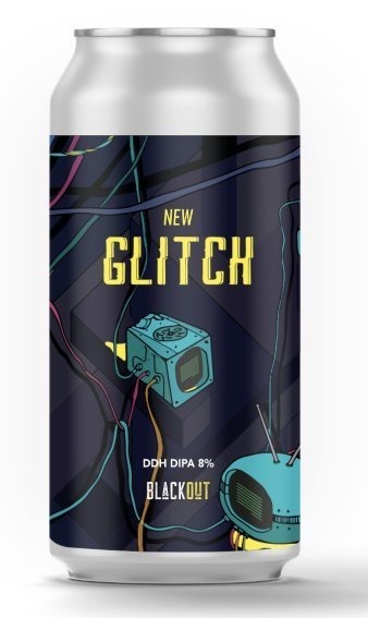 New Glitch - Blackout Brewing IPA - Imperial / Double New England / Hazy 440ml - 1