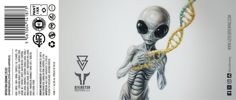 25.01 Rivington - Azvex Brewing Company IPA - Imperial / Double New England / Hazy 440ml - 1