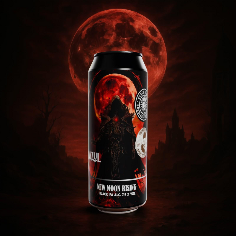 New Moon Rising - Black Rebel Brewing Company IPA - Black / Cascadian Dark Ale 440ml - 1