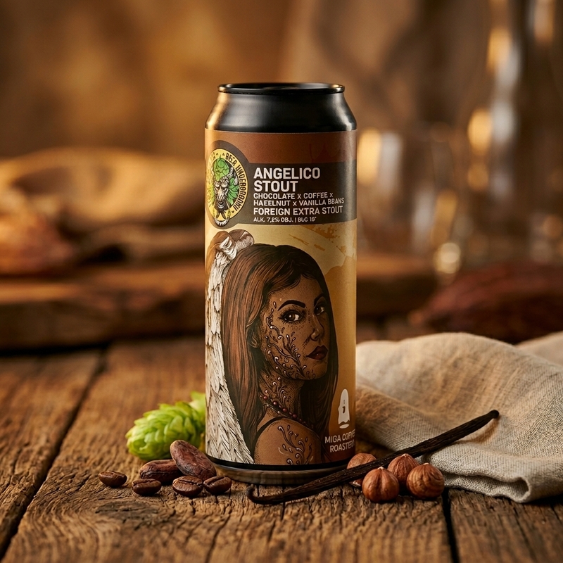 Angelico Stout - Piwne Podziemie / Beer Underground Stout - Foreign / Export 500ml - 2