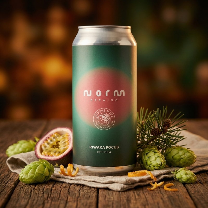Riwaka Focus w/ Eggers Hops - Norm Brewing IPA - Imperial / Double New England / Hazy 440ml - 2