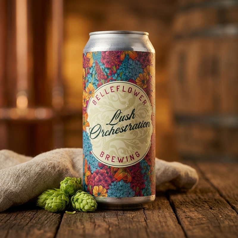 Lush Orchestration - Belleflower Brewing IPA - New England / Hazy 473ml - 1