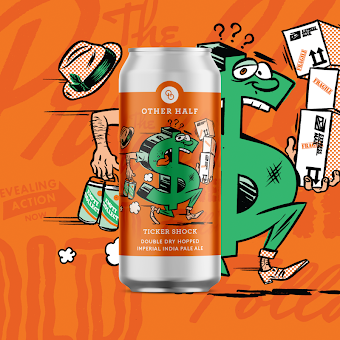 Ticker Shock - Other Half Brewing Co. IPA - Imperial / Double New England / Hazy 440ml - 1