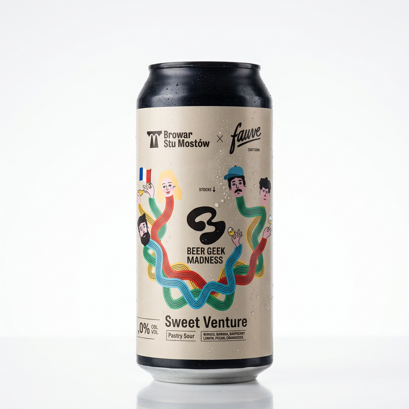 Sweet Venture (Fauve collab) - Browar Stu Mostów Sour - Smoothie / Pastry 440ml - 1