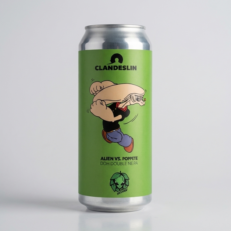 Alien vs Popeye - Clandestin Beer IPA - Imperial / Double New England / Hazy 500ml - 1