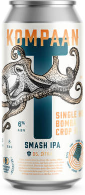 Single Hop Bomba Crop II - KOMPAAN Dutch Craft Beer Company IPA - New England / Hazy 440ml - 1